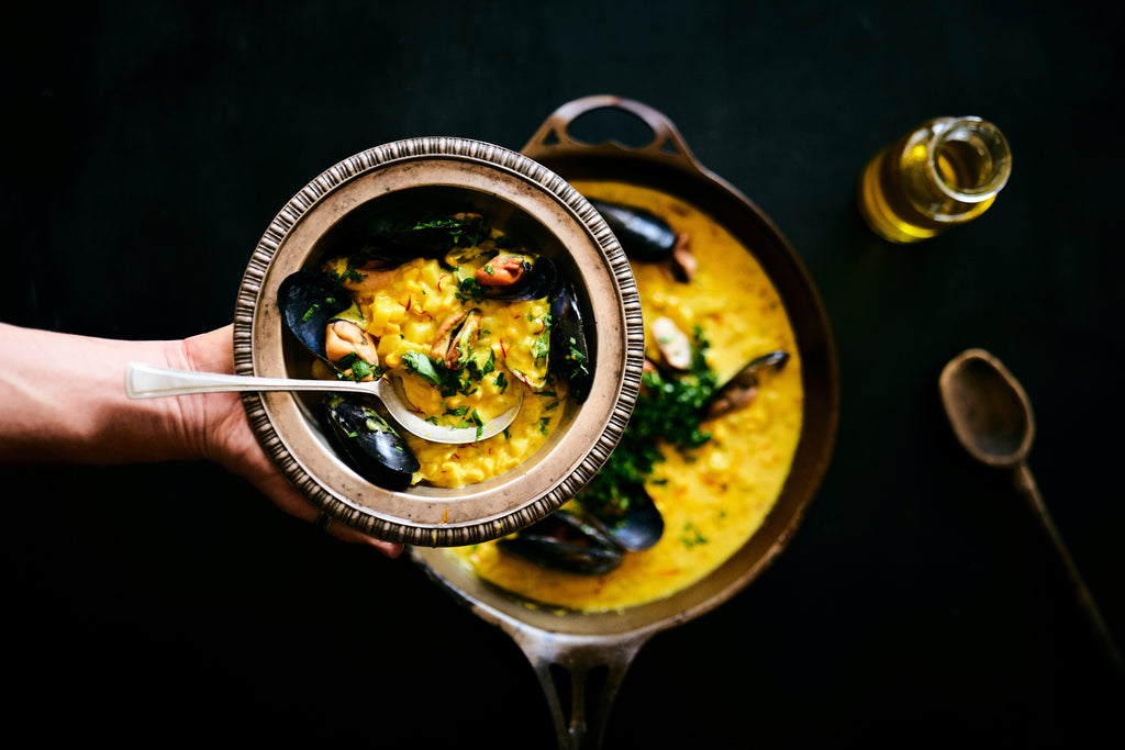 Mussel & Saffron Chowder – Rio Vista Olives