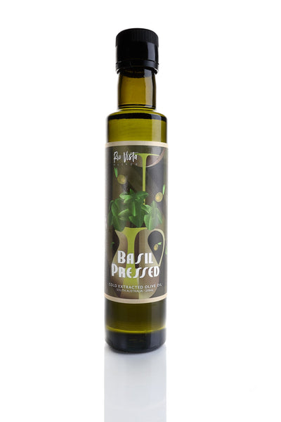 Basil Pressed Olive Oil 250ml Rio Vista Olives